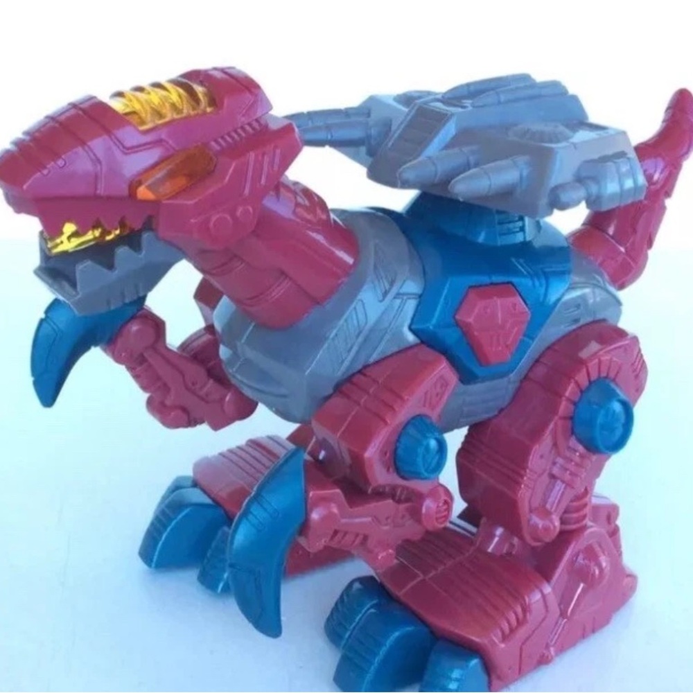 CYBOTRONIX M.A.R.S Electronic Light Up Dinoforce Red Raptor HAP-P-KID